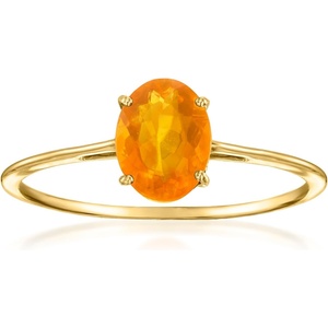 image:imageRossSimons Fire Opal Ring in 14kt Yellow GoldOpal