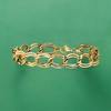 image:imageRossSimons 14kt Yellow Gold DoubleOval Link Braceletno gemstone