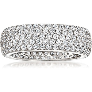 image:imageRossSimons 320 ct tw CZ Eternity Band in Sterling SilverCubic Zirconia