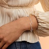 image:imagePure Collection by RossSimons 015 ct tw Diamond Bypass Bangle Bracelet in Sterling SilverDiamond