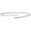 image:imagePure Collection by RossSimons 015 ct tw Diamond Bypass Bangle Bracelet in Sterling SilverDiamond
