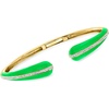image:imageRossSimons Green Enamel and 20 ct tw Diamond Cuff Bracelet in 18kt Gold Over SterlingDiamond