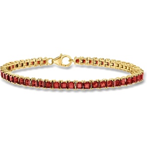 image:imageRossSimons 950 ct tw Garnet Tennis Bracelet in 18kt Gold Over SterlingGarnet