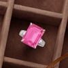 image:imageRossSimons 1200 Carat Pink Topaz Ring in Sterling SilverTopaz