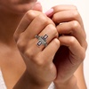 image:imageRossSimons 240 ct tw Garnet Ring With 20 ct tw Black Spinels in 18kt Gold Over SterlingGarnet