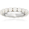 image:imageRossSimons 35mm Cultured Pearl Eternity Band in Sterling Silver Size 9