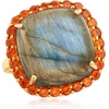 image:imageRossSimons Labradorite and 100 ct tw Orange Citrine Ring in 18kt Gold Over SterlingCitrine