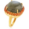 image:imageRossSimons Labradorite and 100 ct tw Orange Citrine Ring in 18kt Gold Over SterlingCitrine
