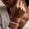 image:imageRossSimons Sterling Silver DoubleOval Link Braceletno gemstone
