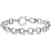 image:imageRossSimons Sterling Silver DoubleOval Link Braceletno gemstone