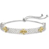 image:imageRossSimons TwoTone Sterling Silver Bumblebee Bolo Bracelet