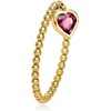 image:imageRossSimons 020 Carat Rhodolite Garnet Heart Charm Ring in 10kt Yellow GoldRhodolite Garnet
