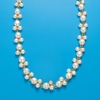 image:imageRossSimons 575mm Cultured Pearl Trio Vine Necklace in 18kt Gold Over Sterling20 Inches