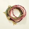 image:imageRossSimons MultiGemstone and 14kt Yellow GoldPlated Jewelry Set 9 Bead Stretch Bracelets With Nature CharmsApatite