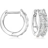 image:imageRossSimons 050 ct tw Diamond Hoop Earrings in Sterling Silver