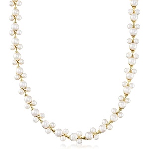 image:imageRossSimons 575mm Cultured Pearl Trio Vine Necklace in 18kt Gold Over Sterling20 Inches