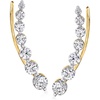 image:imageRossSimons 100 ct tw Diamond Ear Climbers in 14kt Yellow Gold