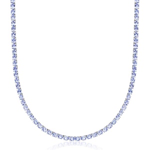 image:imageRossSimons 2000 ct tw Tanzanite Tennis Necklace in Sterling SilverTanzanite