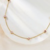 image:imagePure Collection by RossSimons 070 ct tw BezelSet LabGrown Pink Sapphire Station Necklace in 18kt Gold Over Sterling 16 inches