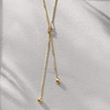 image:imagePure Collection by RossSimons Italian 14kt Yellow Gold Lariat Knot Necklace 16 inches
