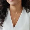 image:imageRossSimons 020 ct tw ScatteredDiamond Teardrop Necklace in 18kt Gold Over Sterling 18 inches