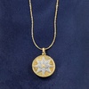 image:imageRossSimons 025 ct tw Diamond Starburst Pendant in 14kt Yellow Gold