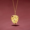 image:imageRossSimons 093 ct tw MultiGemstone Leaf Pendant Necklace in 18kt Gold Over Sterling 18 inches