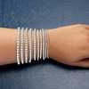 image:imageRossSimons 14kt Gold Diamond Tennis Bracelet HI Color I  2 ClarityWhite