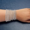 image:imageRossSimons 14kt Gold Diamond Tennis Bracelet HI Color I  2 ClarityWhite