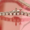image:imageRossSimons 14kt Gold Diamond Tennis Bracelet HI Color I  2 ClarityWhite