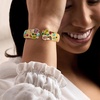 image:imageRossSimons 14kt Yellow GoldPlated Cuff Bracelet With Simulated Multicolored Gemstonesno gemstone