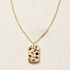 image:imageRossSimons 193 ct tw Scattered MultiGemstone Tag Pendant Necklace With LabGrown Diamonds in 18kt Gold Over Sterling 18 inches