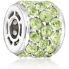 image:imageRossSimons 280 ct tw Peridot Barrel Pendant in Sterling Silver