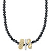 image:imageRossSimons 3000 ct tw Black Spinel Bead Necklace With 18kt Gold Over Sterling 18 inches