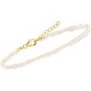 image:imageRossSimons 34mm Cultured Pearl Anklet in 18kt Gold Over Sterling 9 inches