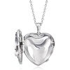 image:imageRossSimons 370 Carat Ruby and 10 ct tw Garnet Cardinal Floral Locket Necklace With Multicolored Enamel in Sterling Silver 18 inches