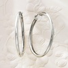 image:imageRossSimons 3mm Sterling Silver Hoop Earrings