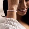 image:imageRossSimons 4500 ct tw Rose Quartz Bead Stretch Bracelet With 350 ct tw Amethysts in 18kt Gold Over SterlingAmethyst