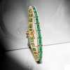 image:imageRossSimons 500 ct tw Emerald and 118 ct tw Diamond Bracelet in 14kt Yellow GoldEmerald