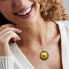 image:imageRossSimons Italian Multicolored Murano Glass Sunflower Pendant Necklace in 18kt Gold Over Sterling