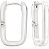 image:imageRossSimons Italian Sterling Silver Paper Clip Link Hoop Drop Earrings