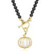 image:imageRossSimons MotherOfPearl Pumpkin Charm in 18kt Gold Over Sterling