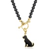 image:imageRossSimons Onyx Dog Charm in 18kt Gold Over Sterling
