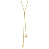 image:imagePure Collection by RossSimons Italian 14kt Yellow Gold Lariat Knot Necklace 16 inches