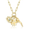 image:imagePure Collection by RossSimons Italian 18kt Gold Over Sterling Good Luck Charm Necklace 16 inches