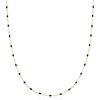 image:imagePure Collection by RossSimons Italian Black Enamel Station Necklace in 14kt Yellow Gold 16 inches