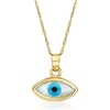 image:imagePure Collection by RossSimons MotherOfPearl Evil Eye Pendant Necklace in 14kt Yellow Goldmother of pearl