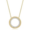 image:imageRossSimons 025 ct tw Diamond Beaded Eternity Circle Necklace in 18kt Gold Over SterlingDiamond
