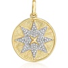 image:imageRossSimons 025 ct tw Diamond Starburst Pendant in 14kt Yellow Gold