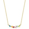 image:imageRossSimons 069 ct tw MultiGemstone and 12 ct tw LabGrown Diamond Necklace in 18kt Gold Over Sterling 18 inches